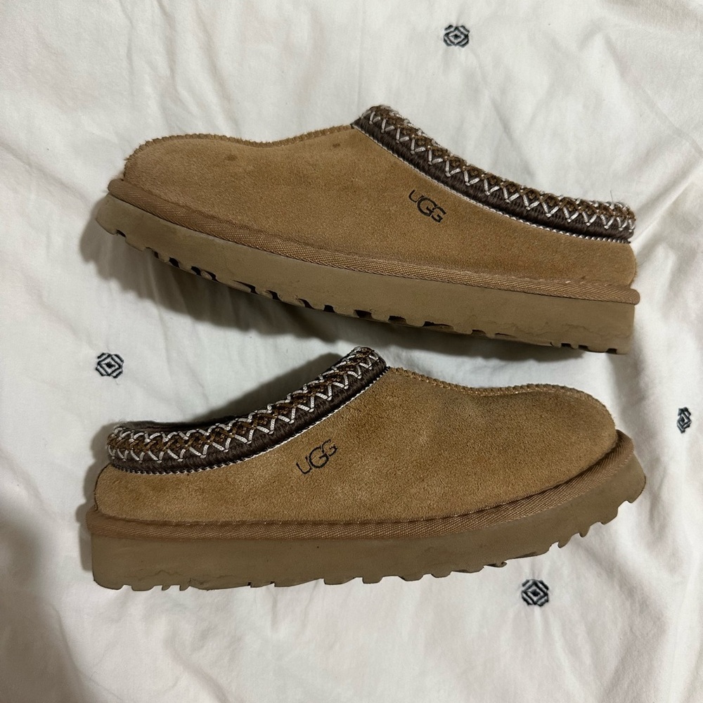 UGG Men's Tan Suede Slip-On Shoes
